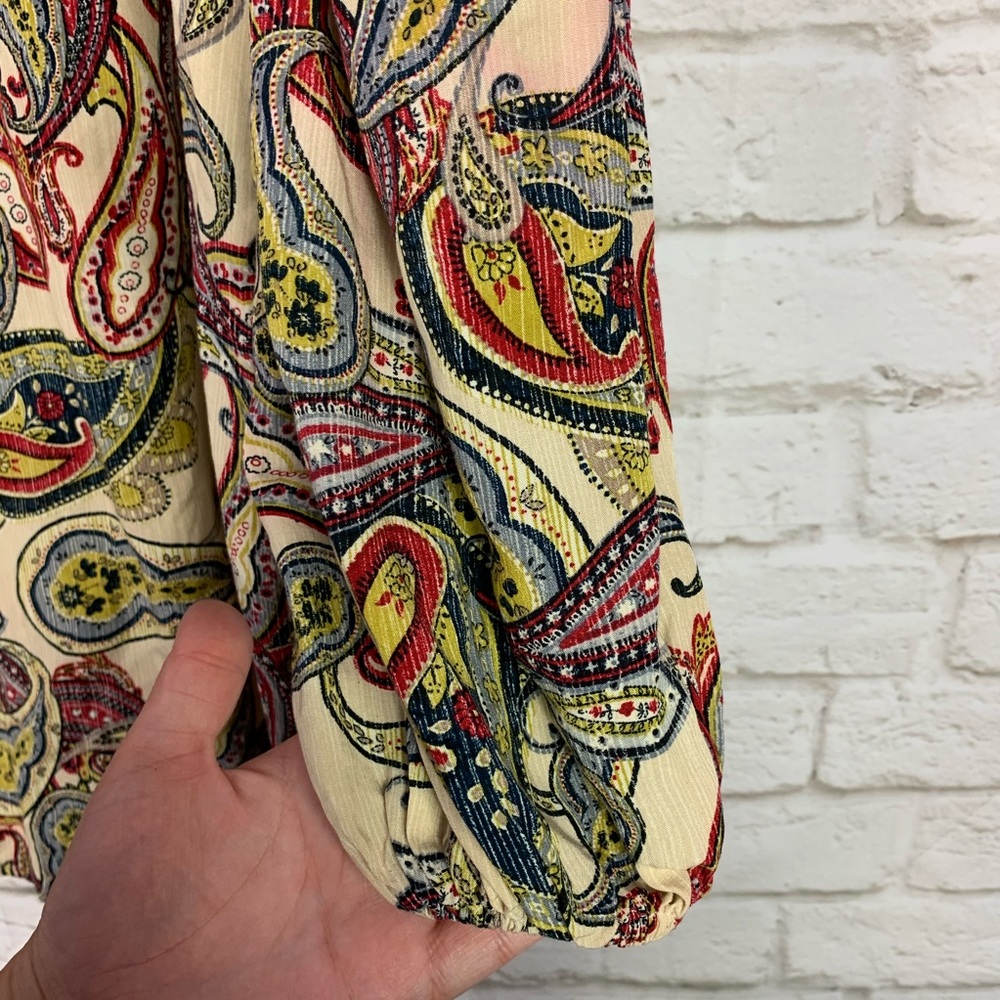 Umgee Boho Paisley Oversized Flowy Tunic MiniDress - Picture 6 of 9